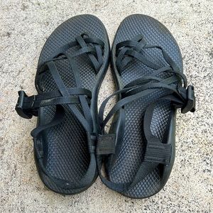 Size 9 Black Double Strap Chacos